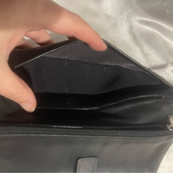 LOEWE MADRID Wallet Anagram Logo Long Bifold Leather Black Spain - Picture 8 of 9